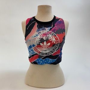 Adidas Multi-Color Crop and Tank Top